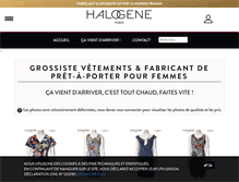 Tablet Screenshot of halogeneparis.fr